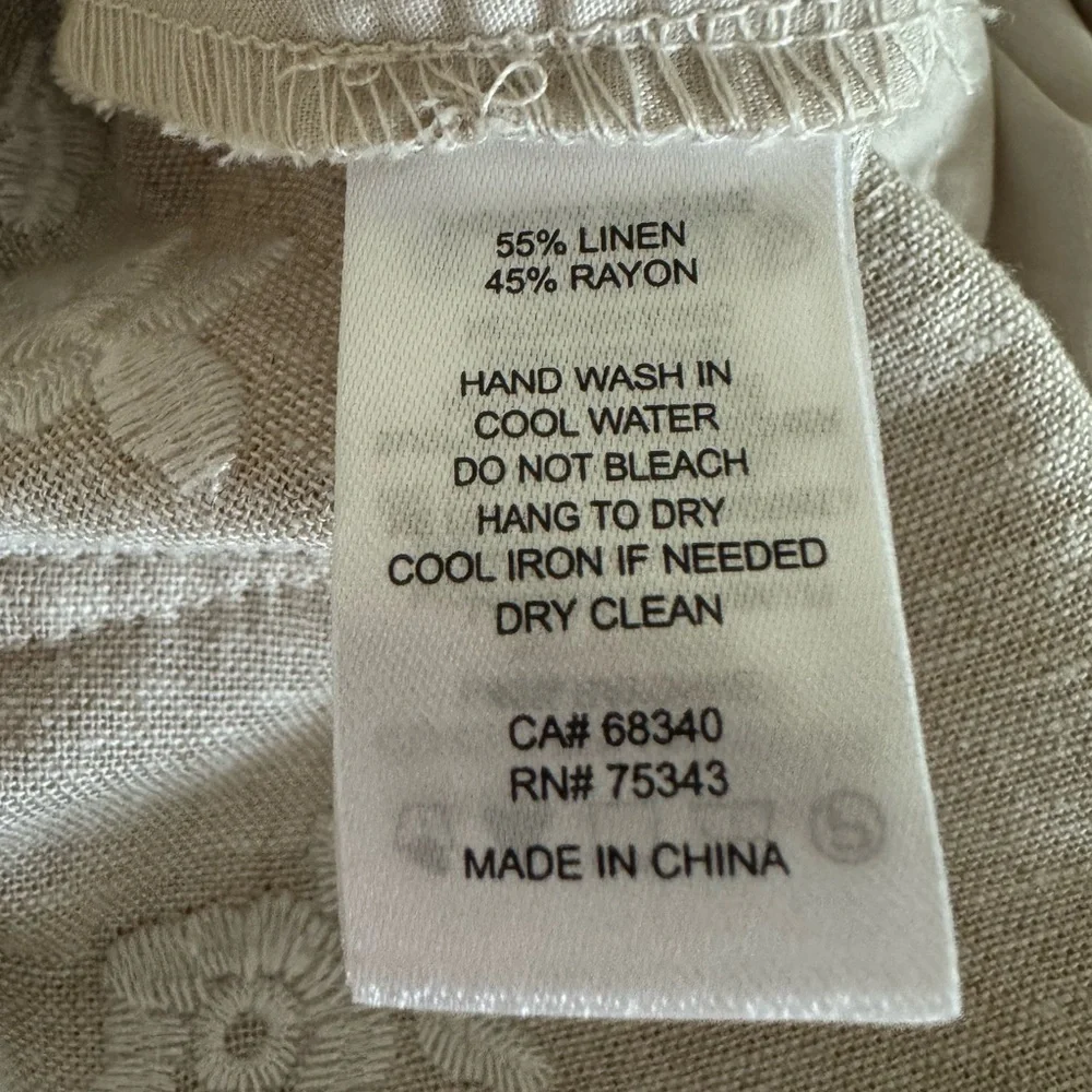 NWT House of Harlow 1960 - Tan Floral Wide Leg Pants - Picture 6 of 10